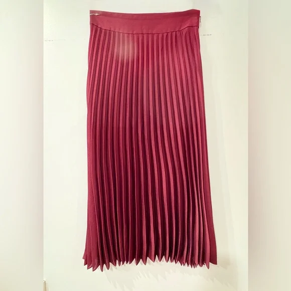 Sezane Dino Midi Skirt Burgundy 2 - Picture 4 of 5